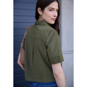 Kép 2/6 - Blúz-Ing - LTD QR Corduroy blouse w horn 2603