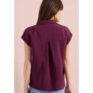 Kép 2/7 - Blúz - TOS Solid Collar Blouse - 26FS