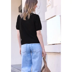 Kép 2/6 - Póló - SE_LTD QR _lace sleeves shirt - 26FS