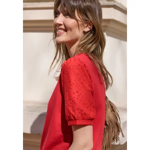 Kép 6/6 - Póló - SE_LTD QR _lace sleeves shirt - 26FS