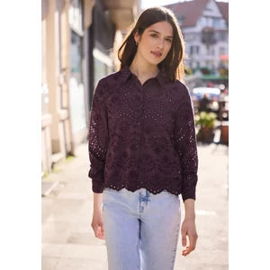 Kép 1/7 - Blúz-Ing - SE_Shiffley Shirtcollar blouse - 2604