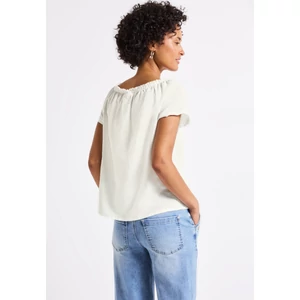 Kép 3/6 - Blúz - Linen blouse w elastic necklin 2506