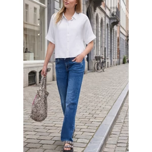 Kép 3/6 - Blúz-Ing - Buttoned shirtcollar blouse w - 2605