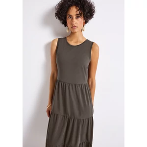 Kép 4/6 - Ruha - solid Volant Jersey Dress 2507