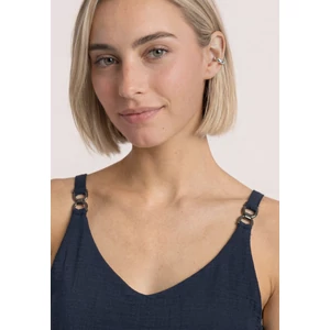 Kép 1/6 - Ing - mat-mix v-neck top w.deco deta - 2607