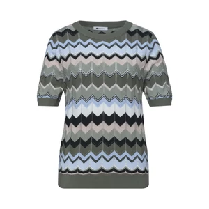 Kép 4/7 - Pulóver - multicolor zig-zag sweater - 2605