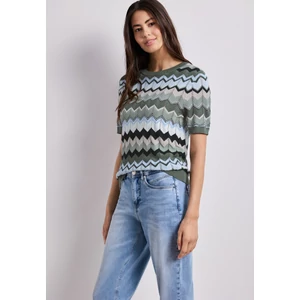 Kép 7/7 - Pulóver - multicolor zig-zag sweater - 2605