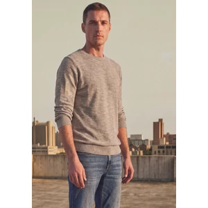 Kép 1/6 - Pulóver - Reverse knitted slub crewneck - 2608