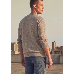 Kép 2/6 - Pulóver - Reverse knitted slub crewneck - 2608