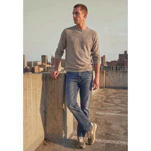 Kép 3/6 - Pulóver - Reverse knitted slub crewneck - 2608
