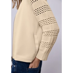 Kép 6/7 - Ing - silk look jacket w.knit sleeve - 2603