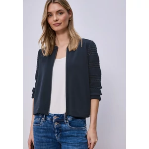 Kép 6/7 - Ing - silk look jacket w.knit sleeve - 2603