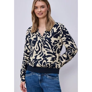 Kép 6/6 - Blúz - Splitneck blouse w elastic tap - 2603