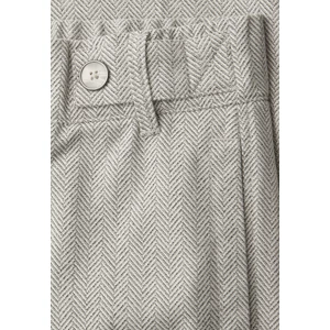 Kép 5/7 - Nadrág - Straight leg Fishbone Button D - 2603
