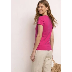 Kép 2/6 - Ing - split neck shirt w.satin mix - 2605