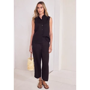 Kép 3/6 - Blúz - SOL_Buttoned blouse top w fril - 2605