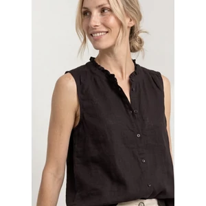 Kép 6/6 - Blúz - SOL_Buttoned blouse top w fril - 2605