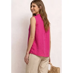 Kép 2/6 - Blúz - SOL_Buttoned blouse top w fril - 2605