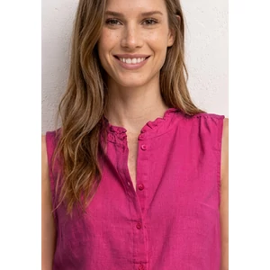 Kép 6/6 - Blúz - SOL_Buttoned blouse top w fril - 2605