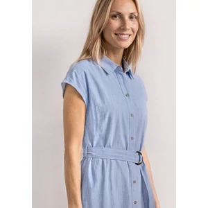 Kép 5/5 - Ruha - Chambray Shirt Dress_Dessin - 2606