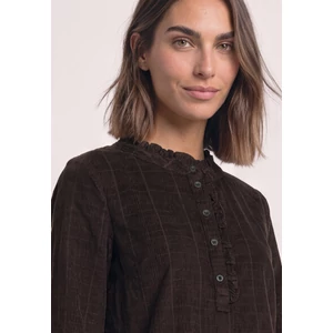 Kép 6/6 - Blúz - Corduroy blouse w ruffle detai - 2608