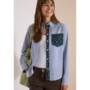 Kép 1/7 - Blúz - TOS Stripe Print Mix Blouse - 26HW