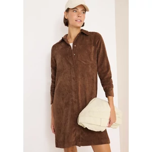 Kép 1/6 - OTLT Ruha - Solid Big Corduroy Dress 2509 WS02