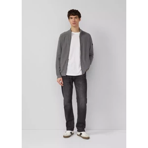 Kép 4/6 - Pulóver - Cardigan in pattern mix with troyer collar and logo WSF02