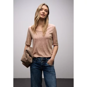 Kép 1/6 - Ing - printed shirt w.rounded v-neck 2601