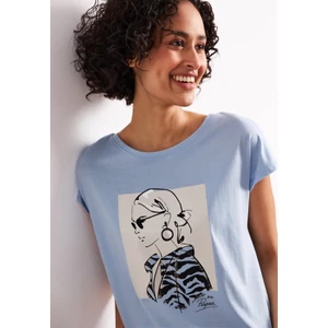 Kép 6/6 - Ing - lady print shirt - 2604