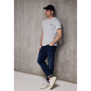 Kép 1/6 - Póló - Structure Stripe Shirt with Em 2505