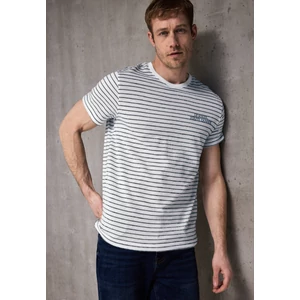 Kép 4/6 - Póló - Structure Stripe Shirt with Em 2505