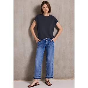 Kép 4/6 - Póló - silk look basic shirt 2506