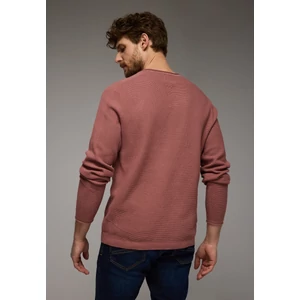 Kép 3/6 - Pulóver - Crewneck pullover with fine st 2412