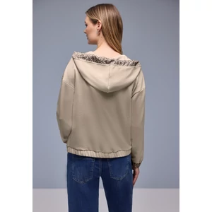 Kép 3/6 - Ing - silk look hoody jacket w.print 2601