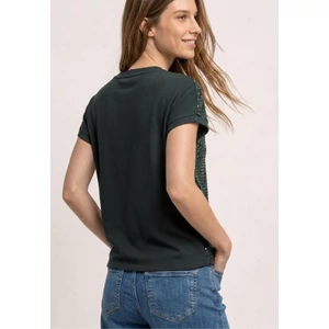 Kép 2/5 - Ing - knit look shirt w.transparent - 2605