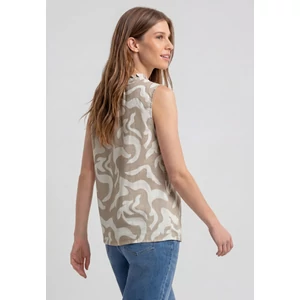 Kép 2/7 - Blúz - SOL_Buttoned blouse top w fril - 2605