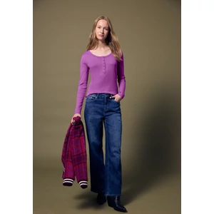 Kép 4/6 - OTLT Póló - QR_Studio_basic rib shirt w.bu 2510