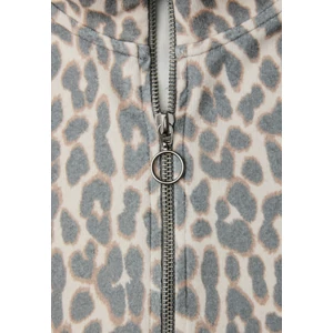 Kép 6/6 - Póló - soft printed shirt w.zipper 2601