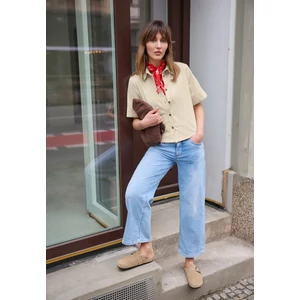Kép 3/7 - Blúz-Ing - Blúz-Ing - Corduroy blouse w horn optic b 2603 - 0326