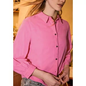 Kép 4/6 - Blúz-Ing - LTD QR Corduroy shirtcollar bl 2601