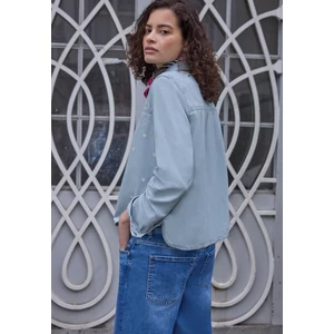 Kép 3/6 - Blúz-Ing - Studio Style Blouse,light blue 2602