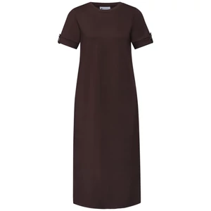 Kép 3/5 - Ruha - T-shirt Dress button Detail so - 2604