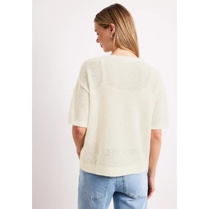 Kép 2/7 - Pulóver - roundneck sweater mesh structu - 2604