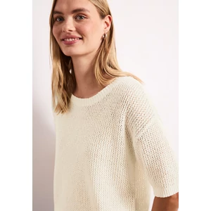 Kép 6/7 - Pulóver - roundneck sweater mesh structu - 2604