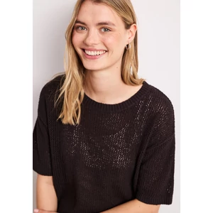 Kép 6/6 - Pulóver - roundneck sweater mesh structu - 2604