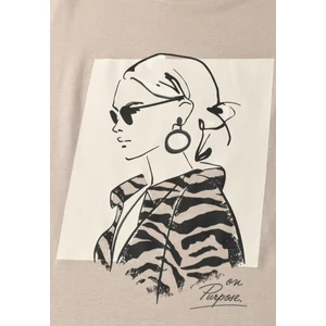 Kép 5/5 - Ing - lady print shirt - 2604