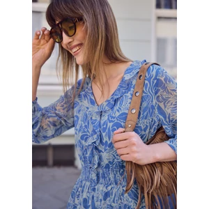 Kép 5/6 - Ruha - Chiffon Dress w. smok Detail_A - 2604