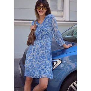 Kép 6/6 - Ruha - Chiffon Dress w. smok Detail_A - 2604