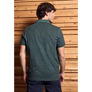 Kép 3/6 - Póló - jersey slub polo w. AOP 2505